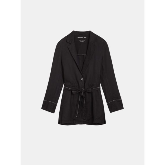 Blazer met bijpassende ceintuur - Black